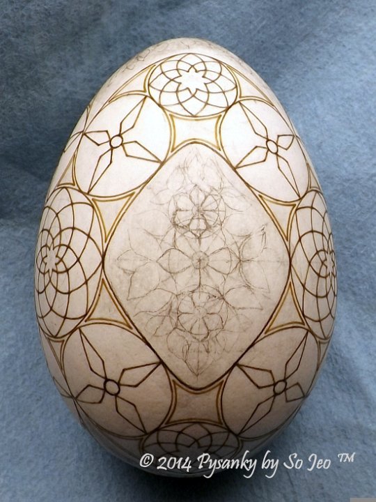 WIP Ukrainian Easter Egg Batik Art Pysanky By So Jeo